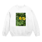 kujiradonirukadonのなんかの花とハチ Crew Neck Sweatshirt