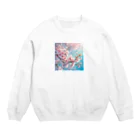 終わらない夢🌈の美しい桜🌸✨ Crew Neck Sweatshirt