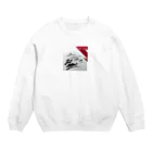 にくまるショップのワンポイント浮世 Crew Neck Sweatshirt