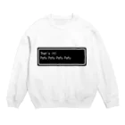 NEW.Retoroの『That's it!  Pafu Pafu Pafu Pafu』白ロゴ Crew Neck Sweatshirt