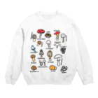 Naoのきのこ図鑑 Crew Neck Sweatshirt