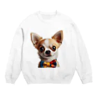 ちわわんのちわわん Crew Neck Sweatshirt