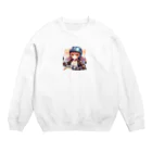 ライダーズのバイク女子　ばくおん!!系 Crew Neck Sweatshirt