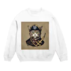 Jj-O_O-Jjの猫海賊団シリーズ★バロン船長 Crew Neck Sweatshirt