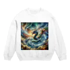 the blue seasonの昇華する霊龍 Crew Neck Sweatshirt