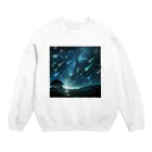 daruman77の流星群 Crew Neck Sweatshirt