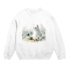 Patroの東京と猫 Crew Neck Sweatshirt