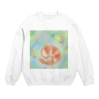 えび3尾のエビ 春の宇宙に行く Crew Neck Sweatshirt