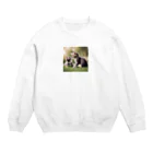 ai美女ショップの子猫の面倒を見る🐈 Crew Neck Sweatshirt