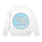 hosakanaoのかわくもクラウドハウスロゴグッズ Crew Neck Sweatshirt