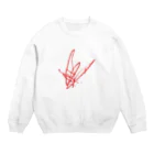 カケイプランツのはじめてくれよん 赤 Crew Neck Sweatshirt