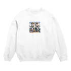 nekofishingのnekofishing仲良し Crew Neck Sweatshirt