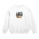 rokki-の腕立てトレーニー Crew Neck Sweatshirt