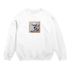 yumiceのice meets　オリガミチンパンジー Crew Neck Sweatshirt