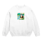 yumiceのice meets オリガミカワウソ Crew Neck Sweatshirt