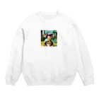 yumiceのice meets オリガミマーモセット Crew Neck Sweatshirt