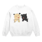 広島乃愛＄のぱぐちゃん ふたり Crew Neck Sweatshirt