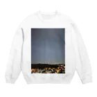 21歳女子　運動大好きMinamiの夜空を見上げるとオリオン座 Crew Neck Sweatshirt