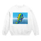 Drecome_Designの【レインボーカラー】おねんね海獺(ラッコ)親子 Crew Neck Sweatshirt