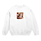 Minaのスリスリくん Crew Neck Sweatshirt