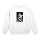 ほっこりアニメマートのゾンビィ～8 Crew Neck Sweatshirt