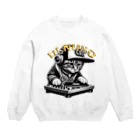 HIPHOPぬこ様のDJ.NUKO(DJ.ぬこ) Crew Neck Sweatshirt