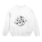 ポコテコさんちのガリゾー画伯のガリゾーママ Crew Neck Sweatshirt