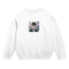 なお（ｻﾗﾘｰﾏﾝ）＠AI使って情報発信中のサングラス＠サラリーマン Crew Neck Sweatshirt