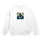 福きたるの都会に光る。イケメンゴリラ Crew Neck Sweatshirt