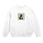 クリティカルクローのお辞儀するサルくん Crew Neck Sweatshirt