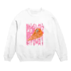 まほうつかいカンパニの脳味噌お留守ナン Crew Neck Sweatshirt