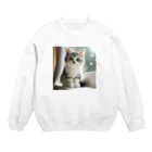 nico711のアメショちゃん Crew Neck Sweatshirt