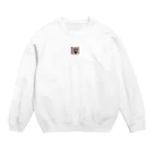 滝川美樹のサングラス子猫 Crew Neck Sweatshirt