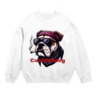 youteiのクールなブルドッグ Crew Neck Sweatshirt