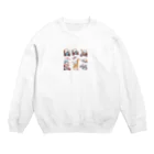 show0504の乗り物ネコ Crew Neck Sweatshirt