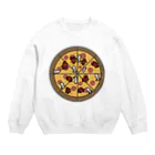 ほらをた娘🦈ྀི🎈のほらをた娘 くぁに＆いくぁ PIZZA Crew Neck Sweatshirt