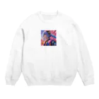 AI画像作って遊ぼうの日本神話:クシナダヒメ Crew Neck Sweatshirt