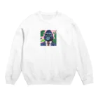 jiyurakuのサラリーマン・ゴリラ Crew Neck Sweatshirt