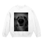 犬、猫　プリントの鼻ﾃﾞｶわんこ Crew Neck Sweatshirt