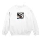 kkb81の眠そうなミニチュア・シュナウザー Crew Neck Sweatshirt