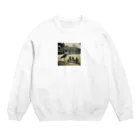 mamycatの鳥 Crew Neck Sweatshirt