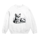 サボのドッグショップのチワポメ Crew Neck Sweatshirt