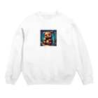 cute animal worldのかわいいクマさんワールド Crew Neck Sweatshirt