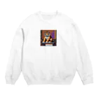 クロスクリエイティブのクイズを出しているトラ Crew Neck Sweatshirt