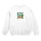 kaiminsapoの沖縄　ビーチパーティ Crew Neck Sweatshirt