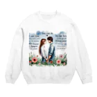 Lovers-chapelの支え合う恋人4 Crew Neck Sweatshirt