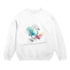 Clozettaのスケボーをするペンギン Crew Neck Sweatshirt