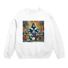 gollisquatのアームカールゴリラ Crew Neck Sweatshirt