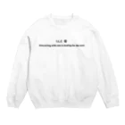 ぱんだまんのI LOVE CAT !（黒） Crew Neck Sweatshirt