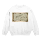 箏譜職人 織姫の箏と桜（アンティーク風） Crew Neck Sweatshirt